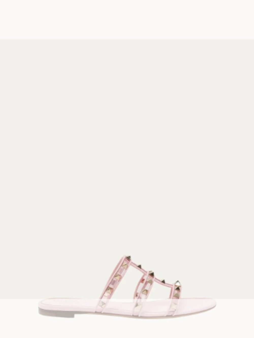 Valentino Garavani NIB Rockstud T-Strap Flat Slide Sandals (ORIG.$950) SIZE 7.5